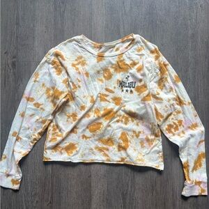 Grayson Threads White and Orange Tie-Dye Tee